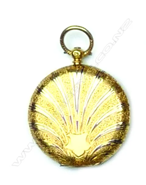 A c.1900 18ct. yellow gold hunter pocket watch Image 1++