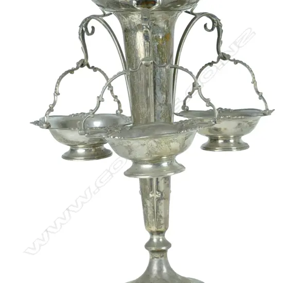 A George V silver epergne