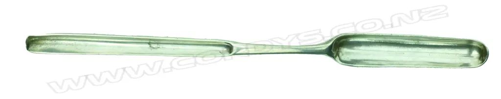 A George III silver double ended marrow scoop Image 1++