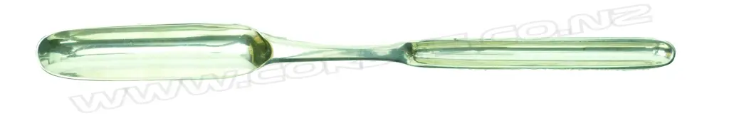 A George II silver double ended marrow scoop Image 1++
