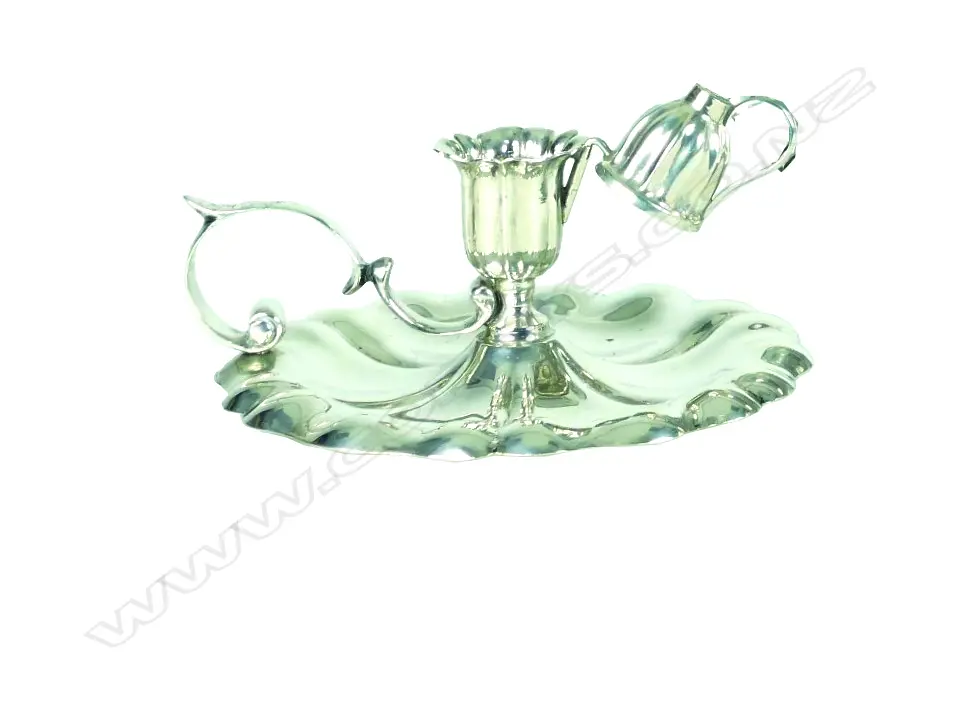 A German silver chamber stick Image 1++