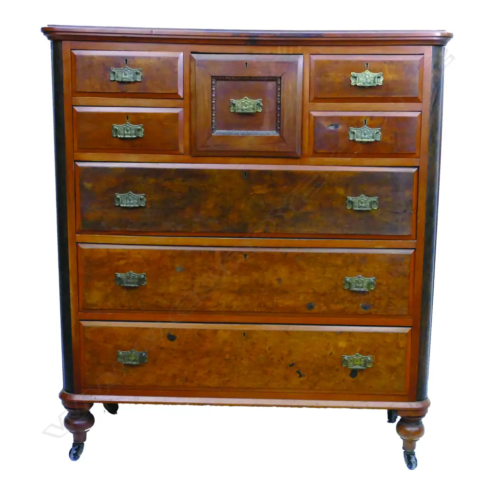 A good N.Z. Kauri Scotch chest Image 1++