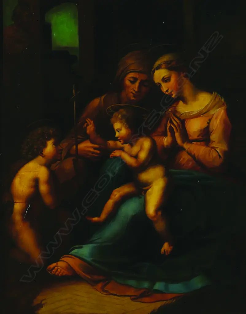 Luigi Bacor (?) Sacra Familia after Raphael Image 1++