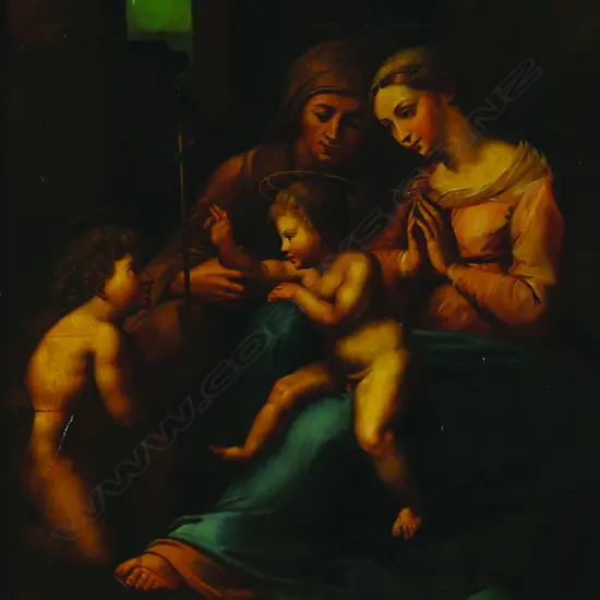 Luigi Bacor (?) Sacra Familia after Raphael