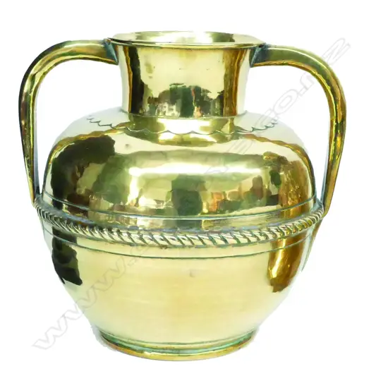 Three 19thC French decorative brass handled containers