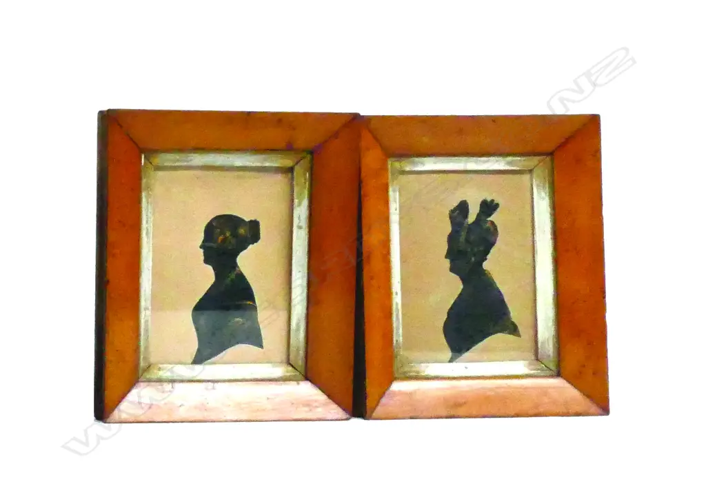 A pair of Geo. III silhouettes Image 1++