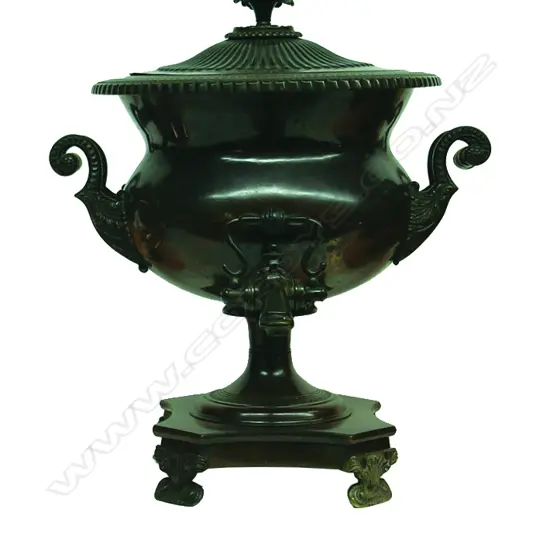 A Regency decorative copper samovar