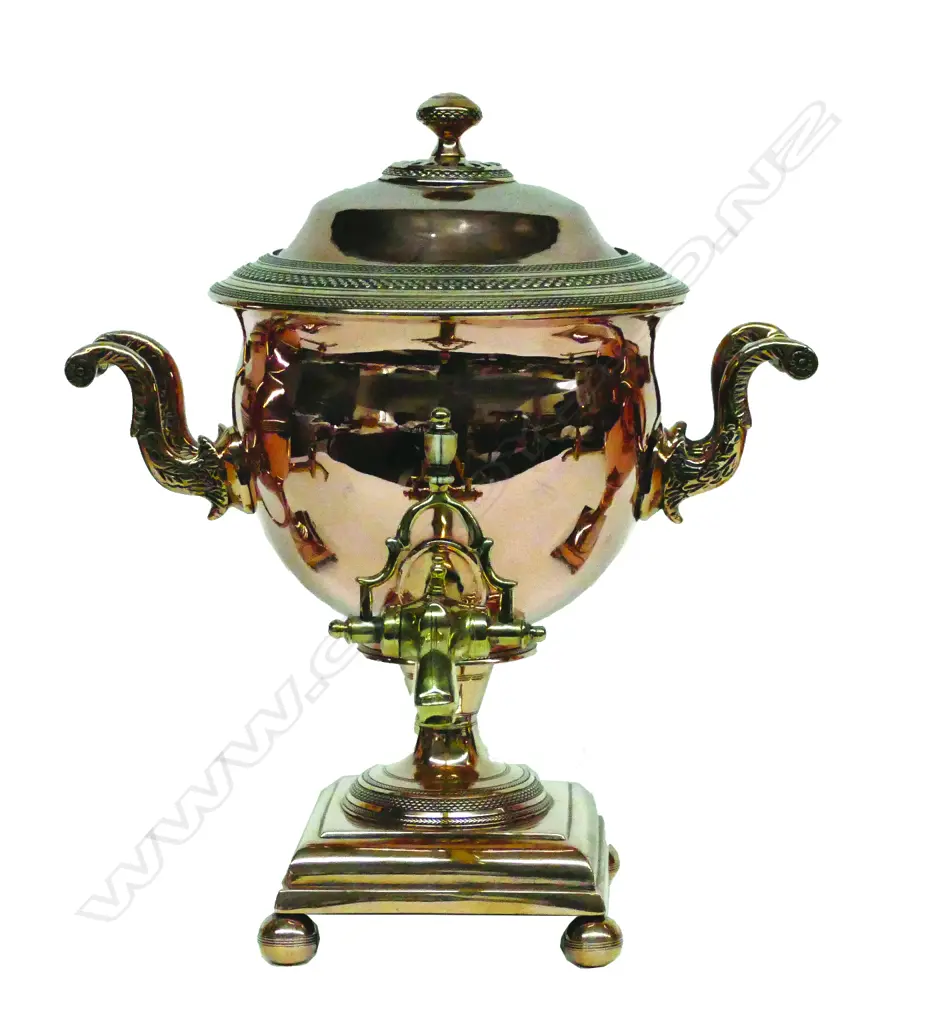 A Regency copper samovar Image 1++