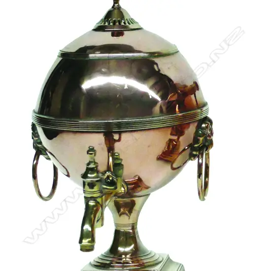 A Regency copper samovar