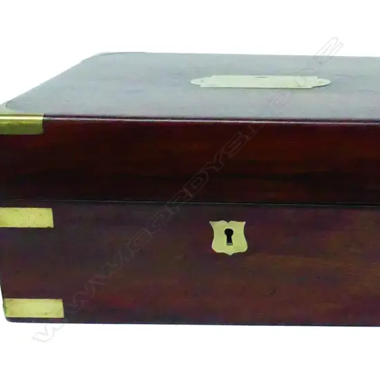 A good Victorian rosewood and brass inlaid fitted gentleman's travelling box