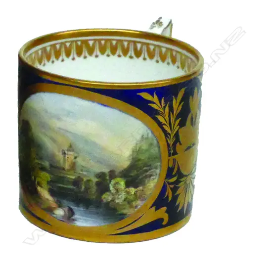 A 19thC Derby coffee can