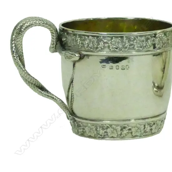 A George III silver mug