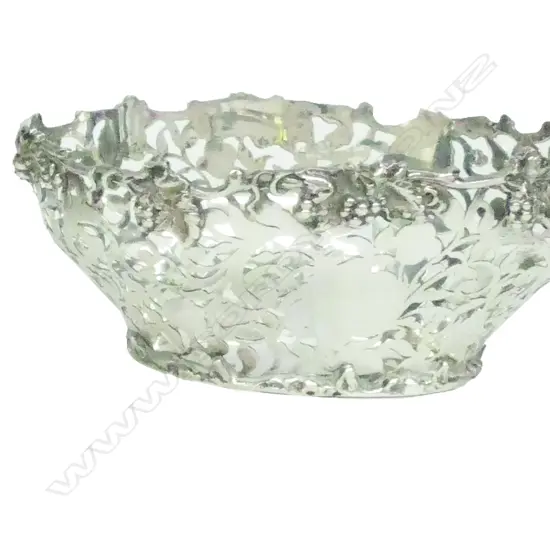 A Victorian heavy silver basket