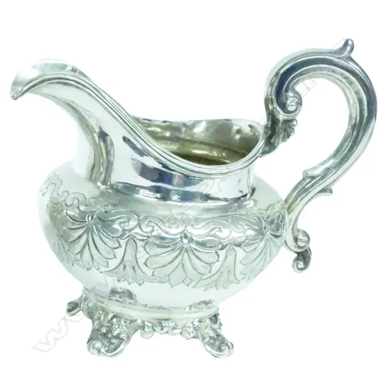 A Victorian silver cream jug