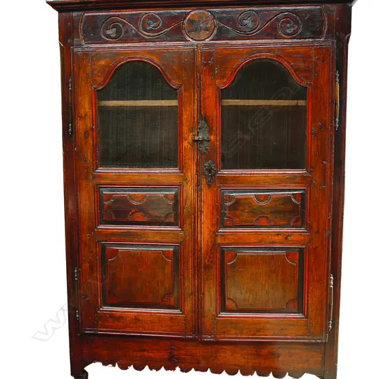 A good late-18thC Pyrenean pine armoire
