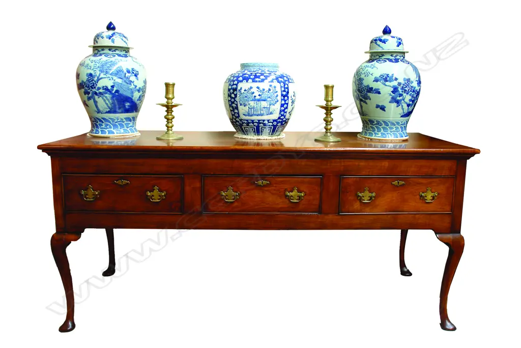 A 19thC French fruit wood dresser base Image 1++