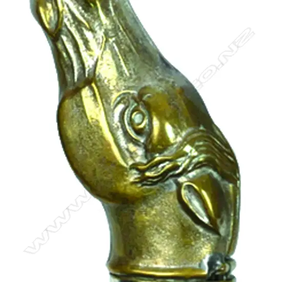 A silver plated brass novelty vesta