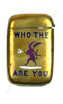 A brass novelty vesta Image 1++