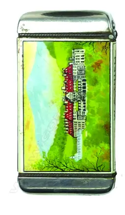 A nickel plated advertising vesta Image 1++