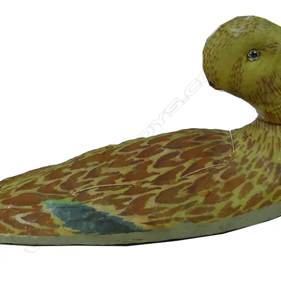 A rare 13½" fine weave canvas Armstrong featherweight stuffed decoy