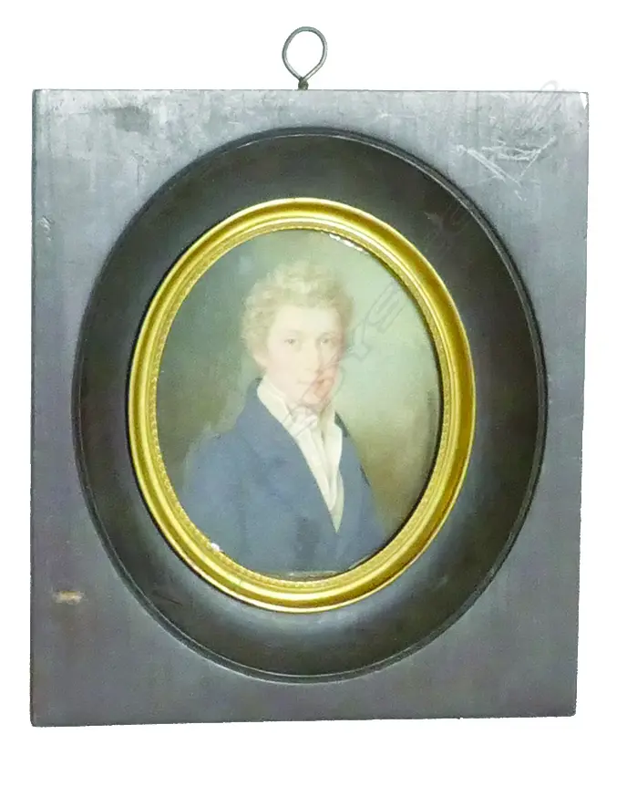 A miniature portrait on ivory Image 1++