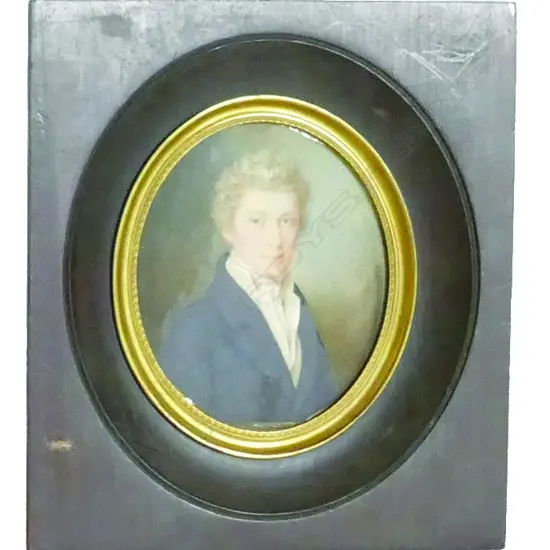 A miniature portrait on ivory