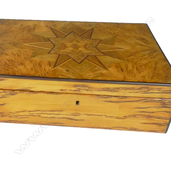 A good 19thC N.Z. colonial woods work box