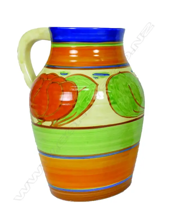 A large Clarice Cliff Fantasque lotus vase Image 1++