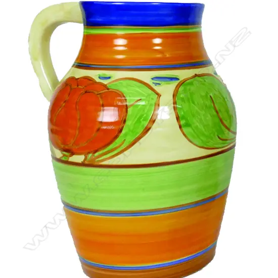 A large Clarice Cliff Fantasque lotus vase