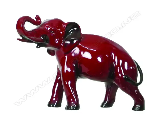 A Royal Doulton flambé elephant Image 1++