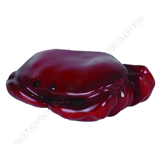 A Royal Doulton flambé frog
