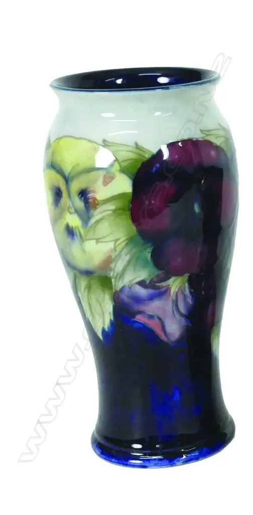A William Moorcroft early Pansy design vase Image 1++