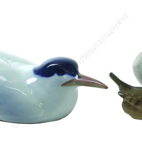 Two Royal Copenhagen birds
