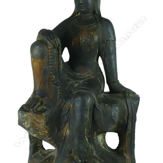 HARDSTONE CARVED CHINESE KUANYIN