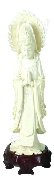 CHINESE IVORY FIG ON STAND Image 1++