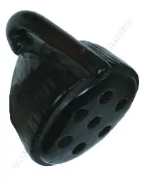 A blackwood netsuke carved as a lotus pod with captured seeds Image 1++