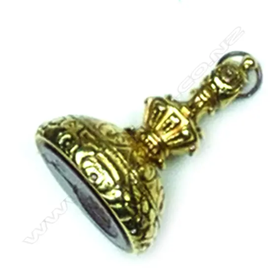 A substantial Victorian yellow gold fob