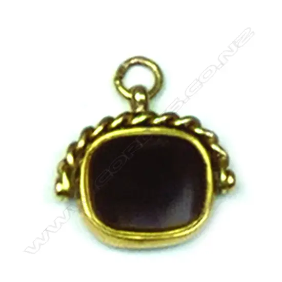 An early 20thC 18ct. yellow gold fob spinner