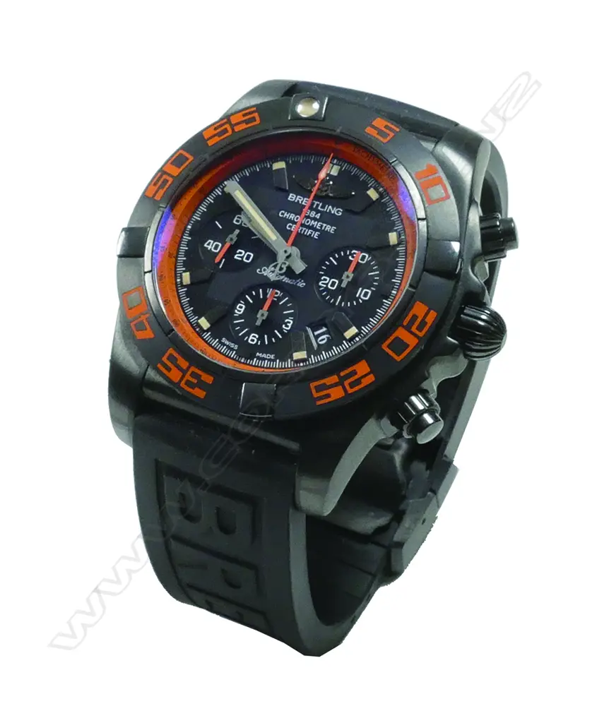 A modern gent's Breitling chronomat 44 Raven wristwatch Image 1++