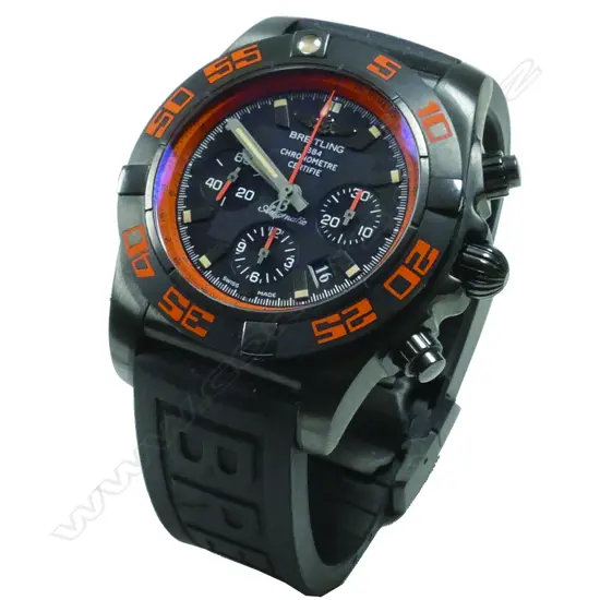 A modern gent's Breitling chronomat 44 Raven wristwatch