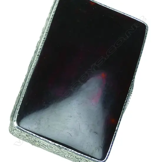 CONT. SILVER & TORTOISESHELL SNUFF BOX C.1900