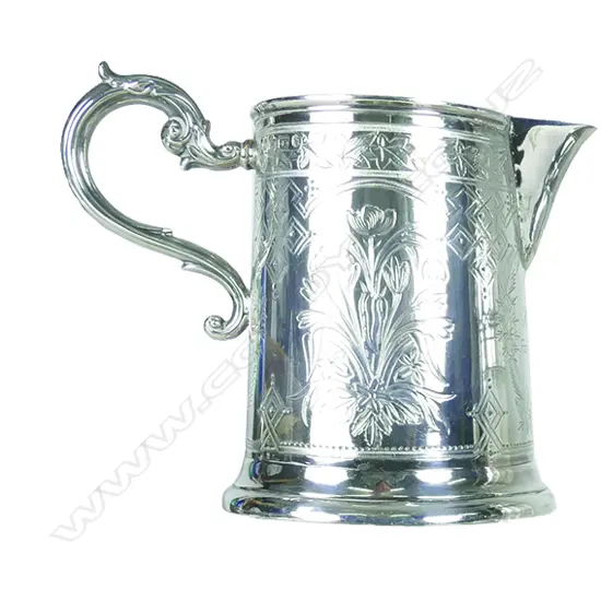A Victorian silver cream jug