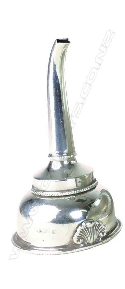 A Georgian style silver wine funnel Image 1++