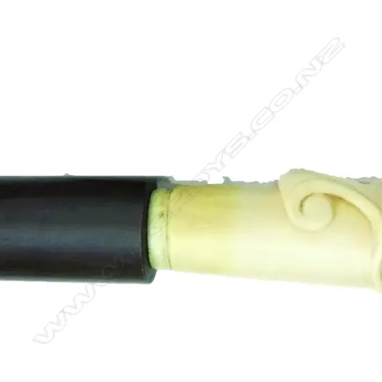 A superb 19thC ivory handled walking cane