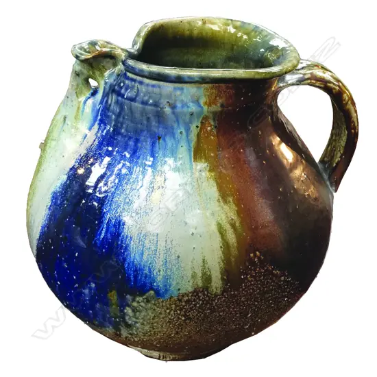 Ian Dalzell (Kotuku Pottery) salt glazed 'Fatso' jug