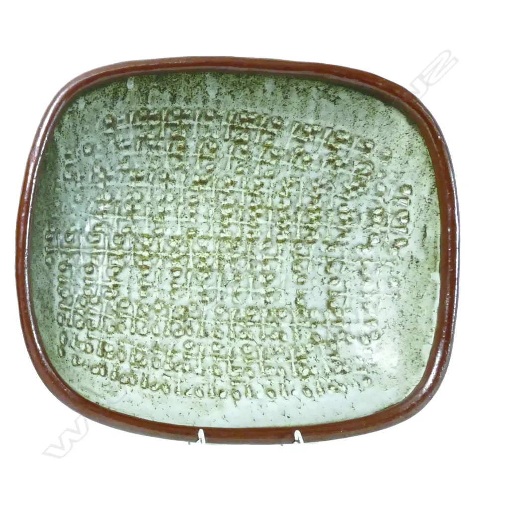 A large Len Castle press moulded dish Image 1++