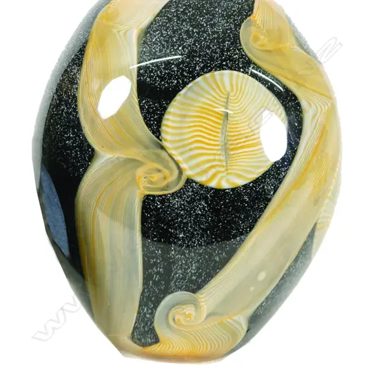 A large studio art glass vase