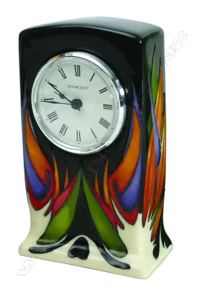A modern Moorcroft 'Paradise Found' clock Image 1++