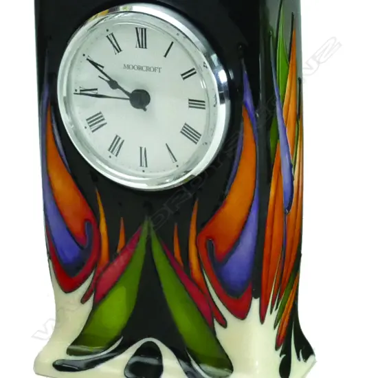 A modern Moorcroft 'Paradise Found' clock