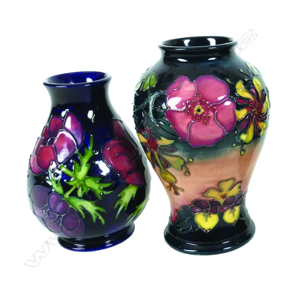 Two modern Moorcroft pottery vases Image 1++